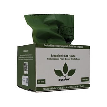 Mogalixe Compostable 13 Gal Trash Bags Count 50