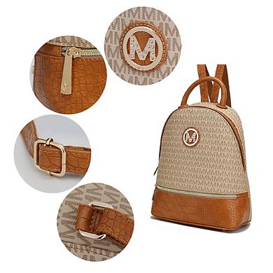Mkf Collection Denice Signature Women's Backpack By Mia K