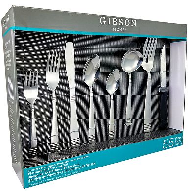 Gibson Home Palmore Plus 55 Piece Flatware Set