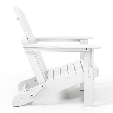 Westintrends 4-Piece set outdoor folding Poly Adirondack chair