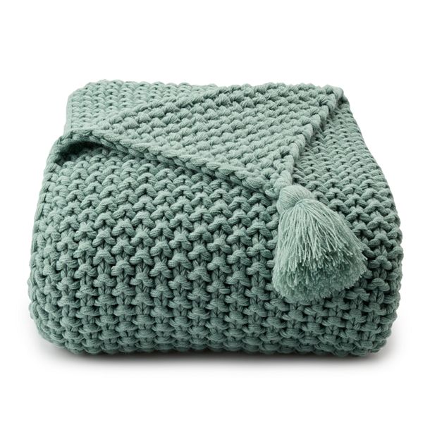 Duck egg best sale chunky knitted throw