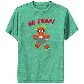 Boys Spider-Man Snapping Cookie Performance Graphic Tee
