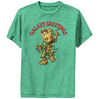 Boys Guardians Of The Galaxy Groot Galaxy Greetings Performance Graphic Tee