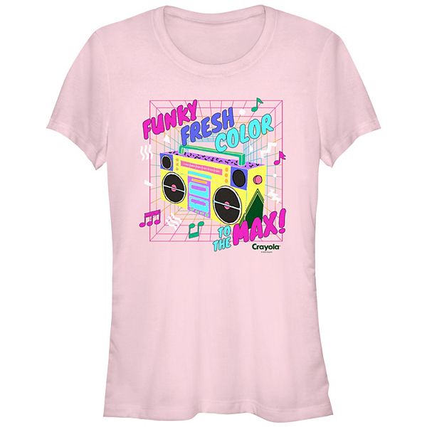 Juniors' Crayola Funky Fresh Color To The Max Graphic Tee