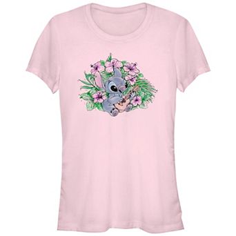 Disney's Lilo & Stitch Juniors' Playing Ukulele Stitch Graphic Tee