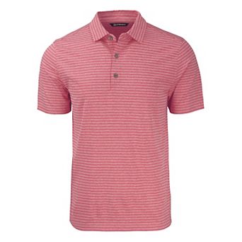 Cutter & Buck Forge Eco Heather Stripe Stretch Recycled Mens Big & Tall Polo