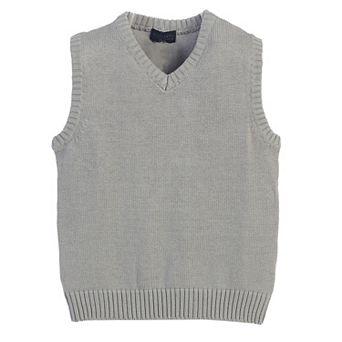 Gioberti Kid's V-neck 100% Cotton Knitted Pullover Sweater Vest