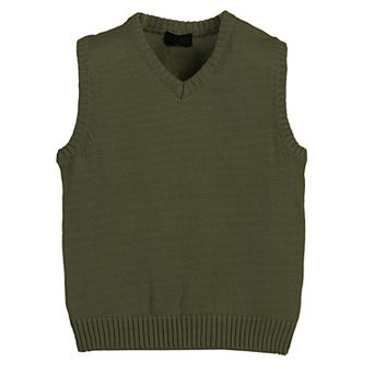 Gioberti Kid's V-neck 100% Cotton Knitted Pullover Sweater Vest