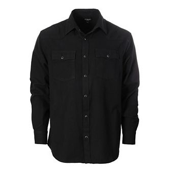 Gioberti Men's Western Brushed Flannel Plaid Checkered Shirt w/Snap-on Button