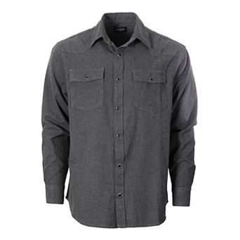 Gioberti Men's Western Brushed Flannel Plaid Checkered Shirt w/Snap-on Button