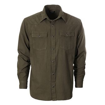Gioberti Men's Western Brushed Flannel Plaid Checkered Shirt w/Snap-on Button