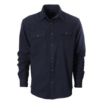 Gioberti Men's Western Brushed Flannel Plaid Checkered Shirt w/Snap-on Button