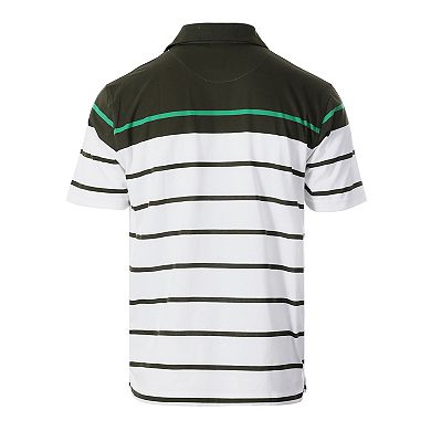 Gioberti Men's Single Stripe Polo Shirt With Pocket