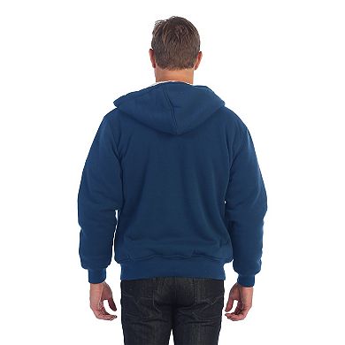 Gioberti Men's Heavyweight Sherpa Lined Fleece Hoodie Jacket