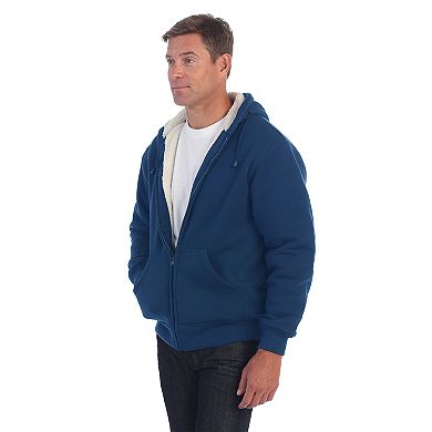 Gioberti Men Heavyweight Sherpa Lined Fleece Hoodie Jacket