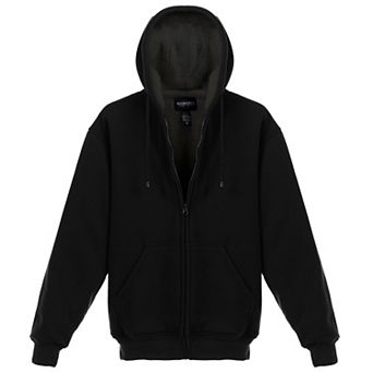 Gioberti Men's Heavyweight Sherpa Lined Fleece Hoodie Jacket
