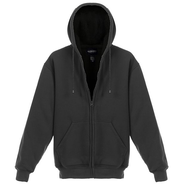 Gioberti Men's Heavyweight Sherpa Lined Fleece Hoodie Jacket