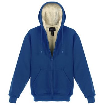 Gioberti Men's Heavyweight Sherpa Lined Fleece Hoodie Jacket