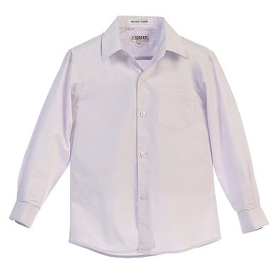 Gioberti Kid's Long Sleeve Solid Dress Shirt