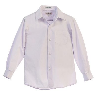 Gioberti Kids Long Sleeve Solid Dress Shirt