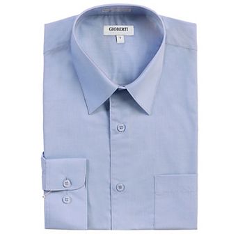 Gioberti Kid's Long Sleeve Solid Dress Shirt