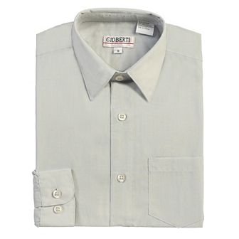 Gioberti Kid's Long Sleeve Solid Dress Shirt