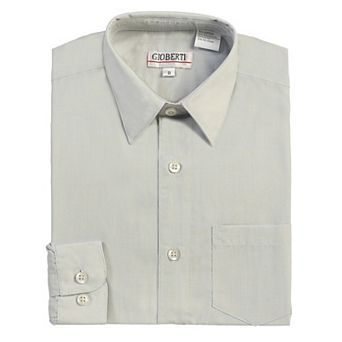 Gioberti Kid's Long Sleeve Solid Dress Shirt