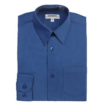 Gioberti Kid's Long Sleeve Solid Dress Shirt