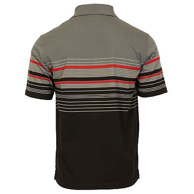 Gioberti Mens Striped Polo Shirt With Pocket - Yarn Dye