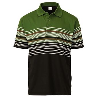 Gioberti Men's Striped Polo Shirt With Pocket - Yarn Dye