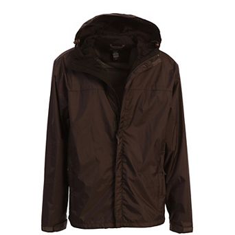 Gioberti Men's Waterproof Rain Jacket With Mesh Lining and Carrying Bag