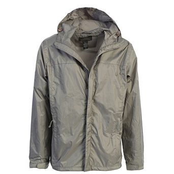 Gioberti Men's Waterproof Rain Jacket With Mesh Lining and Carrying Bag