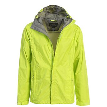 Gioberti Men's Waterproof Rain Jacket With Mesh Lining and Carrying Bag