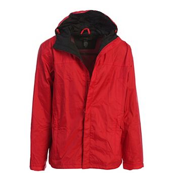 Gioberti Men's Waterproof Rain Jacket With Mesh Lining and Carrying Bag