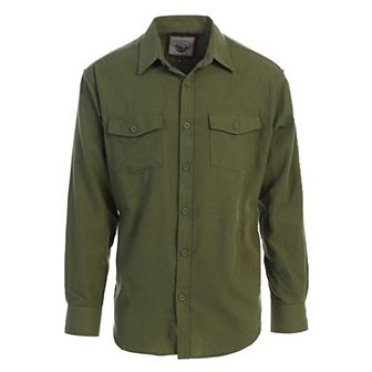 Gioberti Men's Plaid Checkered 100% Cotton Brushed Flannel Shirt