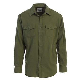 Gioberti Men's Plaid Checkered 100% Cotton Brushed Flannel Shirt