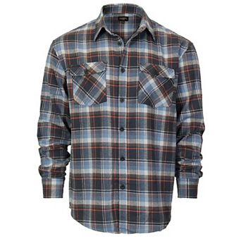 Gioberti Men's Plaid Checkered 100% Cotton Brushed Flannel Shirt