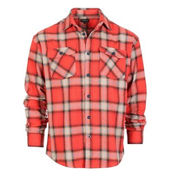 Gioberti Men's Plaid Checkered 100% Cotton Brushed Flannel Shirt