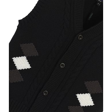 Gioberti Kid's 100% Cotton Diamond Knitted Vest