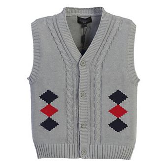 Gioberti Kid's 100% Cotton Diamond Knitted Vest