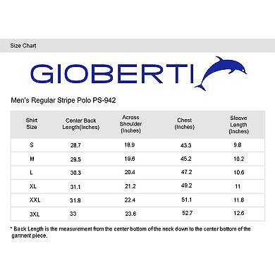 Gioberti Men's Regular Fit Yarn Dye Striped Short Sleeve Polo Shirt With Pocket