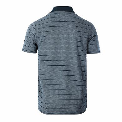 Gioberti Mens Regular Fit Yarn Dye Striped Short Sleeve Polo Shirt With Pocket