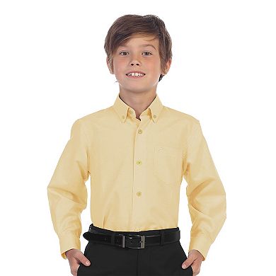 Gioberti Boy's Oxford Long Sleeve Dress Shirt