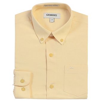 Gioberti Boy's Oxford Long Sleeve Dress Shirt