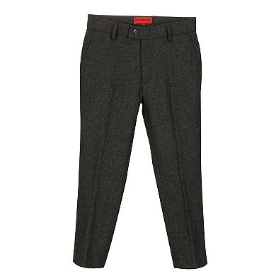 Gioberti Boy's 2 Piece Tweed Plaid Vest And Pants Set