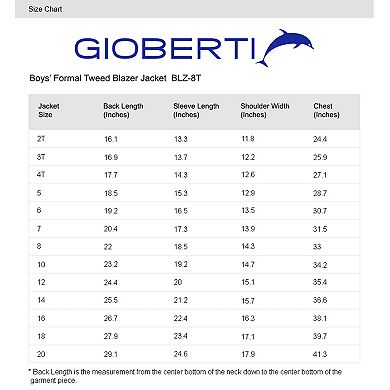 Gioberti Boy's Lightweight Formal Tweed Blazer Jacket