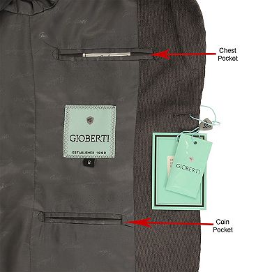 Gioberti Boy's Corduroy Blazer Jacket