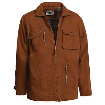 Gioberti Men's 100% Cotton Casual Outerwear Twill Multi Pocket Cargo Shirt Jacket