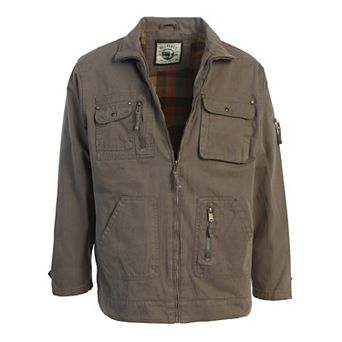 Gioberti Men's 100% Cotton Casual Outerwear Twill Multi Pocket Cargo Shirt Jacket