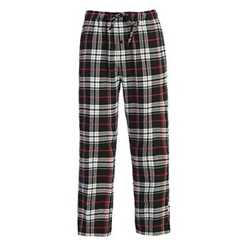 Gioberti Men's Yarn Dye Brushed Flannel Pajama Pants, Elastic Waist